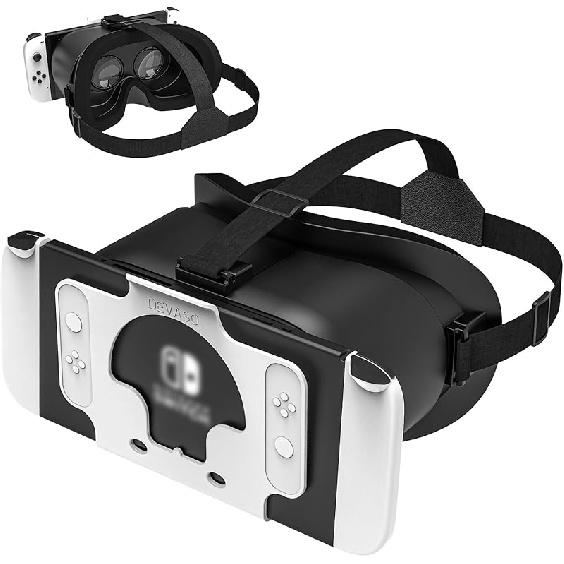 MVPTGRS VR Headset for Original Nintendo Switch & Switch OLED Model Upgraded, Virtual Reality Glasses with Adjustable HD Lenses and Comfortable Head