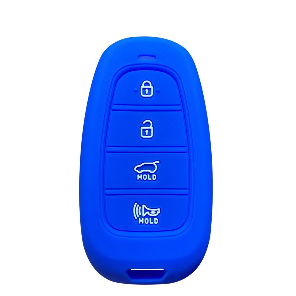 Copri Custodia in Silicone per Chiave Auto per Hyundai Santa Fe Tucson 2022 NEXO NX4 Atos Prime Solaris 2021 i30 Telecomando Smart Accessori Auto