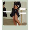 Sexy Off Shoulder Latin Top Ruffled Skirts Latin Dance Costume Stage Performance Clothes Samba Tango Dance Wear Set for Women