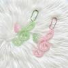 Cute Clover Music Note Keychain Wing Charm Lucky Key Ring Ins Style Cute Bag Pendant For Girls Women Car Key Accessory Gift