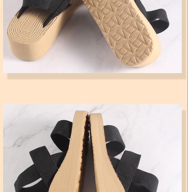 New Roman EVA Thick-Soled Lightweight Women's Closed-Toe Outdoor Sandals for Students - Height-Increasing and Comfortable