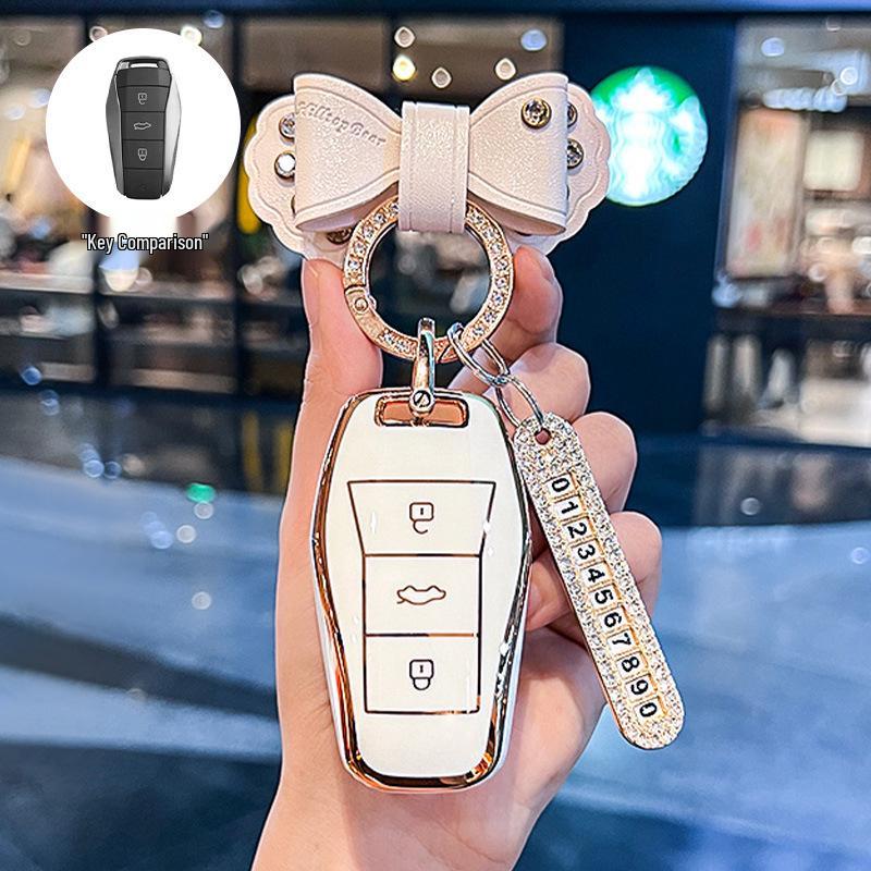 Compatible Key Case for JAC Yiwei 3, Aipao T, Sihao e10x, Huaxianzi X8Plus, and Car A5 Models (2023)