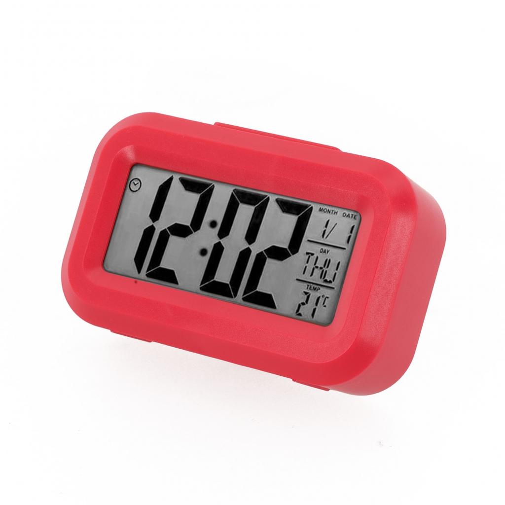Digital Alarm Clock Color Options Date Temperature Display Desktop Decor