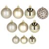 Boules de Noël - SPRINGOS - 100 pcs - Or - 6 cm - Motifs variés