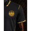 Black football jersey, black and yellow design, suitable for all occasions
