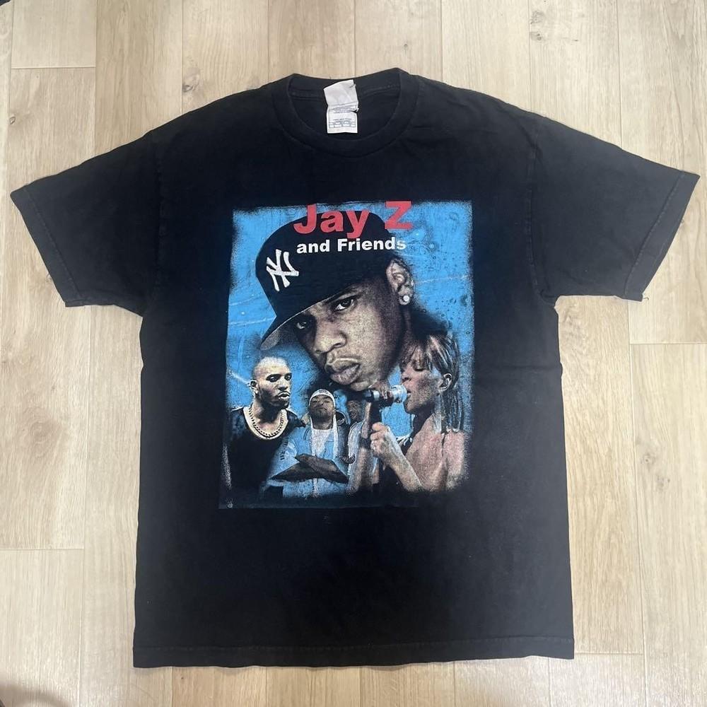 Rare! Jay-Z Rapper And Friends Cotton Shirt Unisex Concert S-5XL MQ619 Unisex T-Shirt S