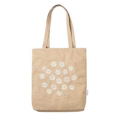 Kei Embroidered Tote Bag, Large, Scattered Daisy Design, 340 X 45 X 380 (675mm) Hmm, IT001-14