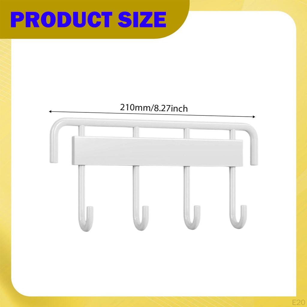 Wall Mounted Badminton Racquet Rack Hanging Hook Large Capacity Sturdy Tennis Racket Holder