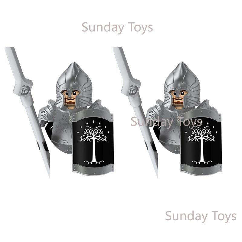 

Kids Toys Medieval Classics Fantasy Film Figures Gondor Soldiers Ancient Mini Equipment Model Boys Birthday Gifts Blocks