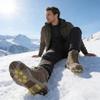 Winterschuhspikes mit 10 Spikes, geeignet für winterliche Outdoor-Aktivitäten wie Wandern, Trekking, Eisfischen, Schnee und Eis.
