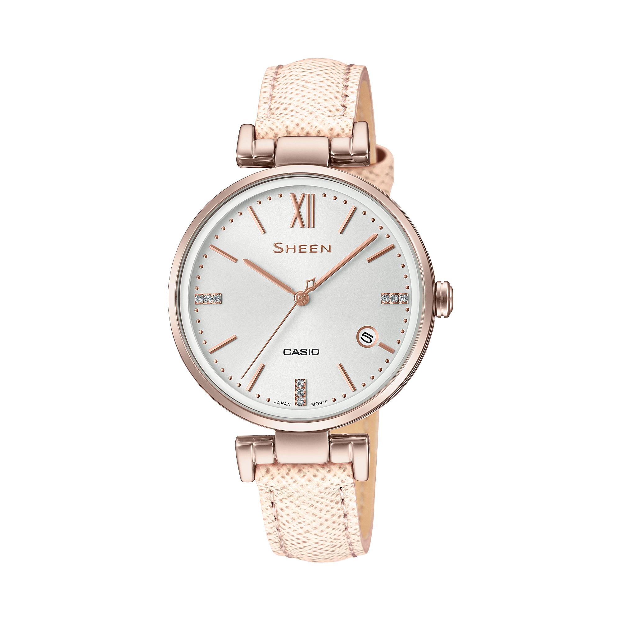 

Casio Men s Analog Quartz Watch SHE-4053CGL-7B белый