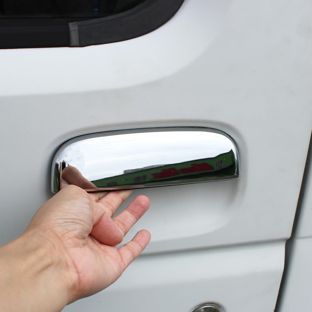 MADMAX Chrome Door Grip Covers (for Suzuki Carry/Super Carry & Compatible Trucks, 2-Piece Set)
