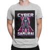 Cyber Samurai Punk Poster Funny 100 Cotton TShirt Cyber Samurai Punk Tees Tops For Unisex