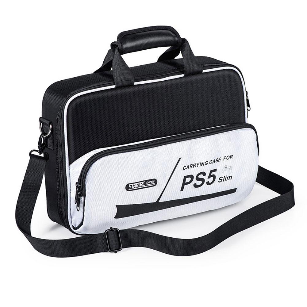 

Чехол для переноски, водонепроницаемый защитный чехол, противоударный чехол для хранения с плечевым ремнем для PS5 Slim для консоли Playstation 5 Slim