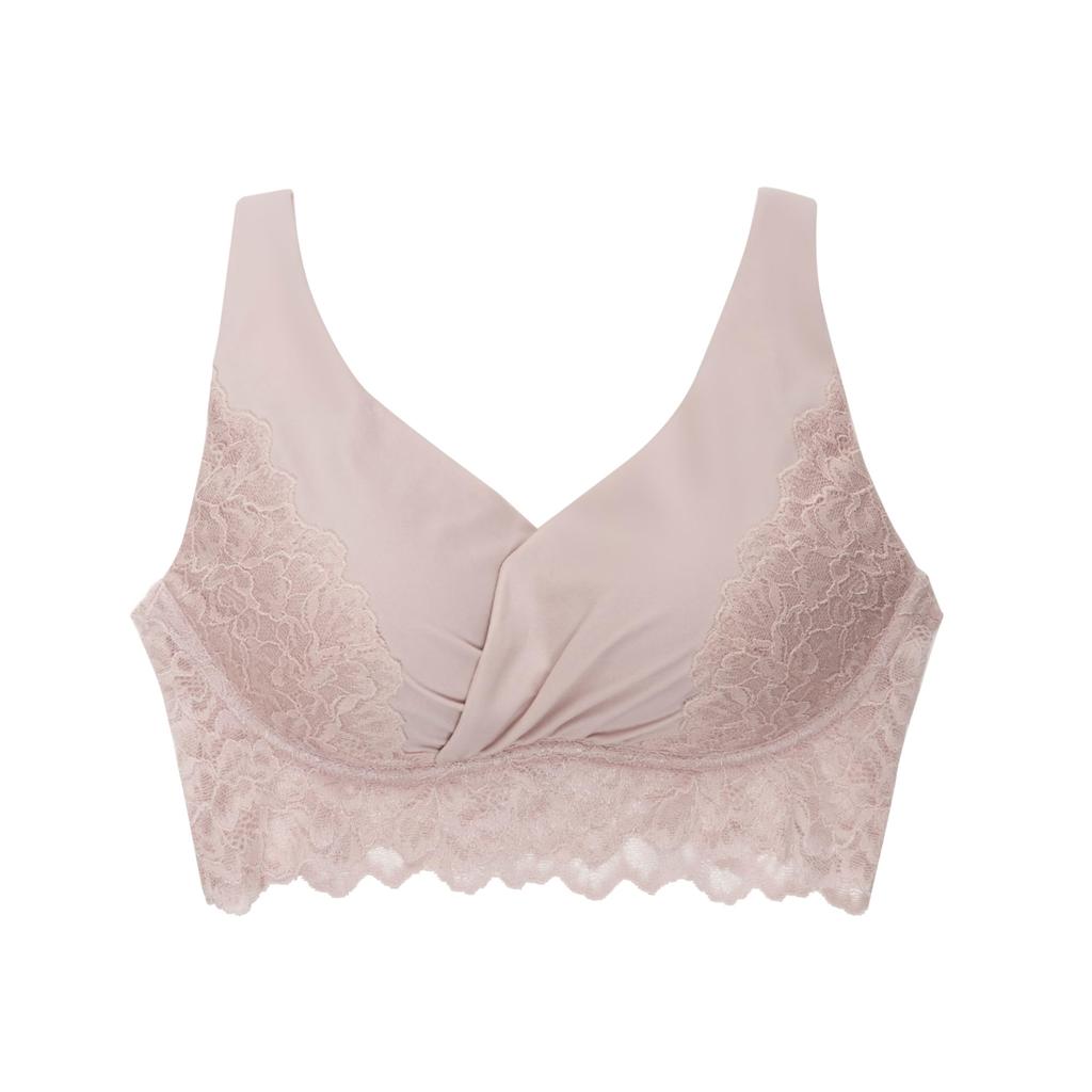 by Her lip to Everyday Essential Night Cuff Cool Cup Skin Breast Enhancing Bust Day and Night Rosier Her Lip Toe rose M [ROSIER] Bra, Type, Side, 100%