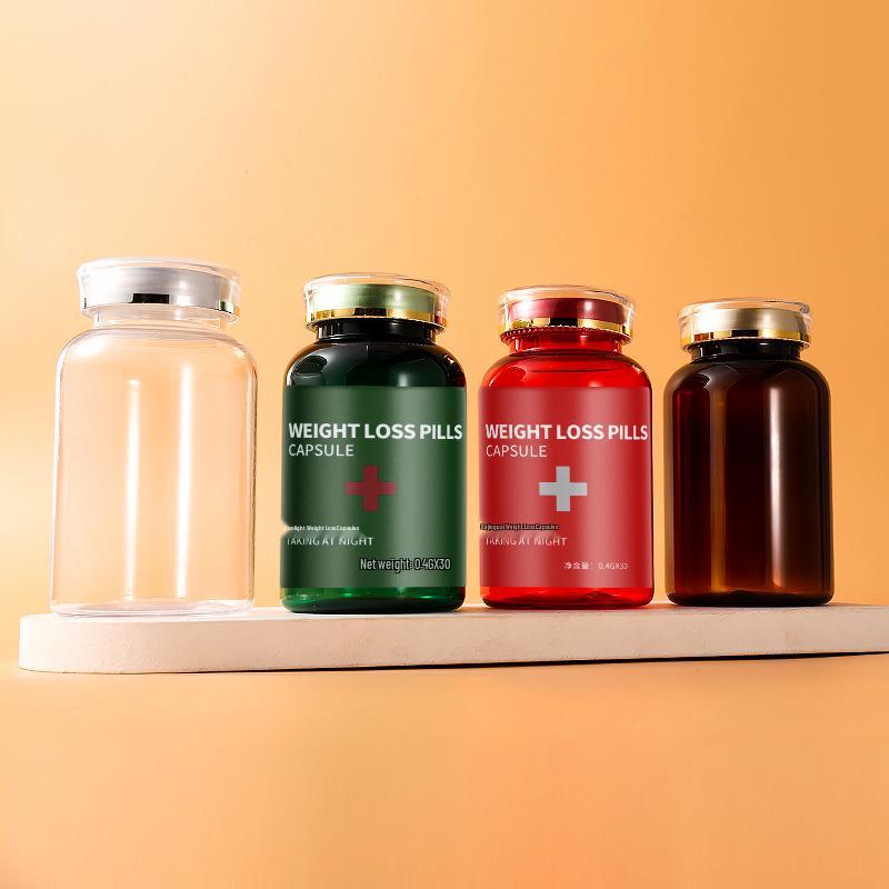 250ml PET Medicine Bottle with Crown Cap for Tablets, Candy, and Powder Storage