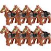 MOC Medieval Military Building Blocks Cavalry Regiment Knight Horse Animal Accessories Set Mini Bricks Buy Goods Boy Toy Gift