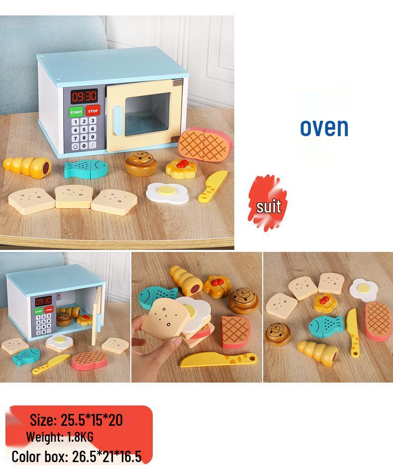 Wooden Educational Pretend Play Kitchen Set for Kids