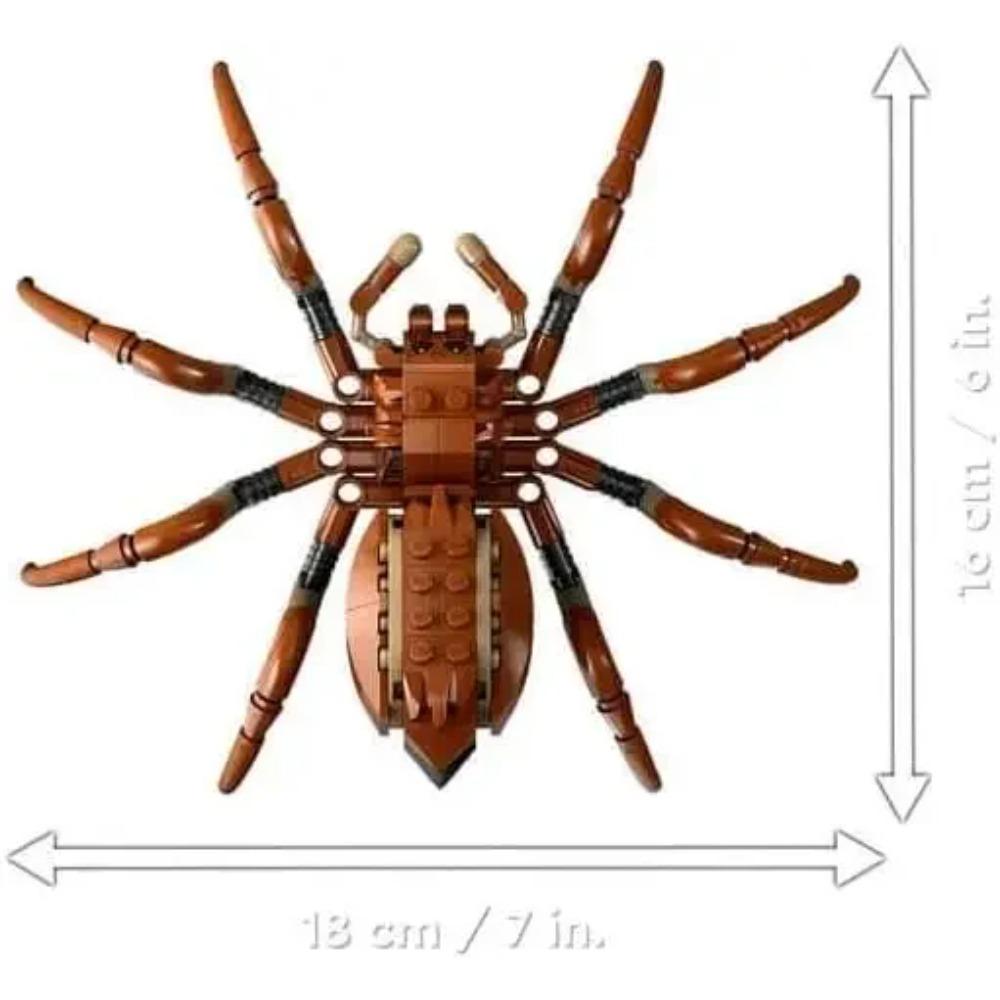 195pcs Biological In The Forbidden Forest - Set with Spiders - Magical Creatures Figurines - 2 Character Minifigures Gift 76434