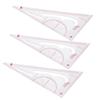 3pcs Flexible Garment Ruler Clear Markings Multifunctional Ruler Sewing Ruler  Dressmaking