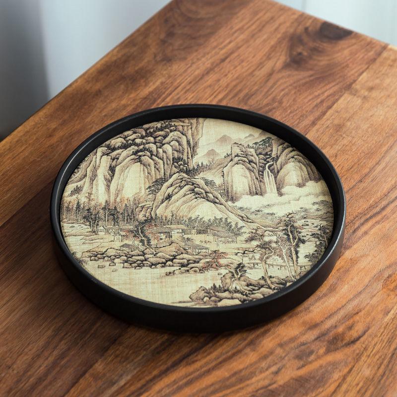 Chinese Style Tea Mat Quick-drying Water-absorbing Pottery Tea Tray Kung Fu Tea Coaster Tea Ceremony Table Tea Set Accessories