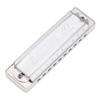 KONGSHENG AM 20D Phosphor Bronze Reed 10 Hole 20 Tone Blues Harmonica In the Key of Bb White