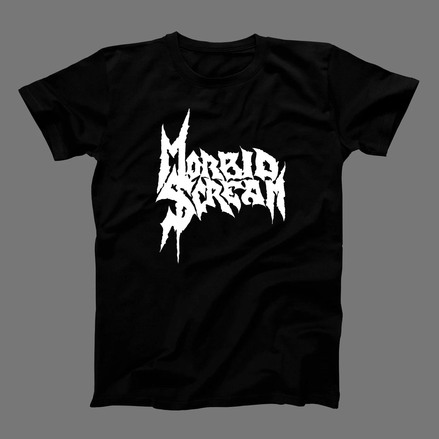 MORBID SCREAM - LOGO II T-Shirt / Dead Horse, Scum Of The Earth, Solitude XL