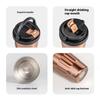 Tyeso 500ml Vintage Stainless Steel Vacuum Insulated Coffee Cup Portable Travel Thermos Mug with Handle Design for Daily Use