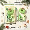 5pcs Practical Santa Series Christmas Stationery Set 5-in-1 School Writing Supplies Gel Pen Eraser Christmas Gift