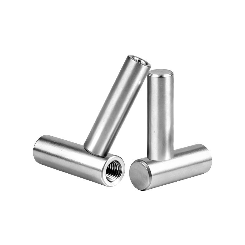 304 Stainless Steel Threaded Cylindrical Pin with Chamfered Ends - Locating and Support Guide Pin