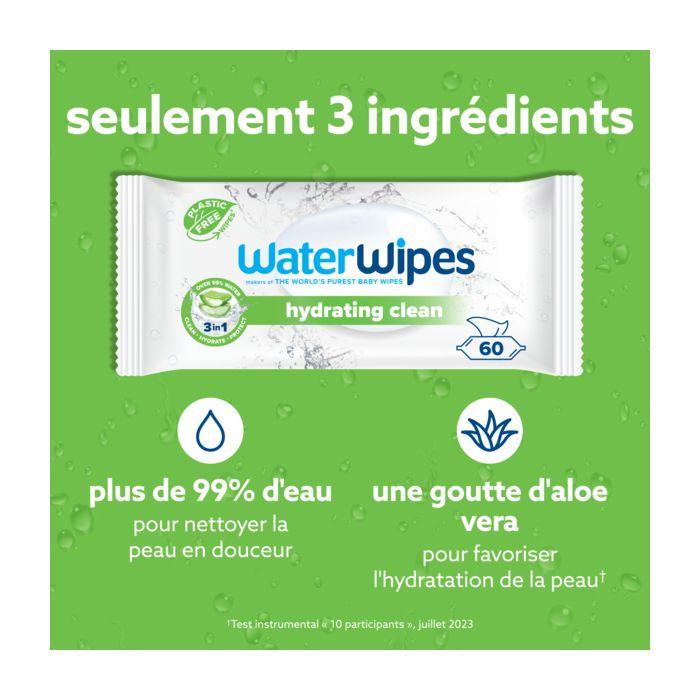 WaterWipes Moisturizing Wipes Aloe Vera X60
