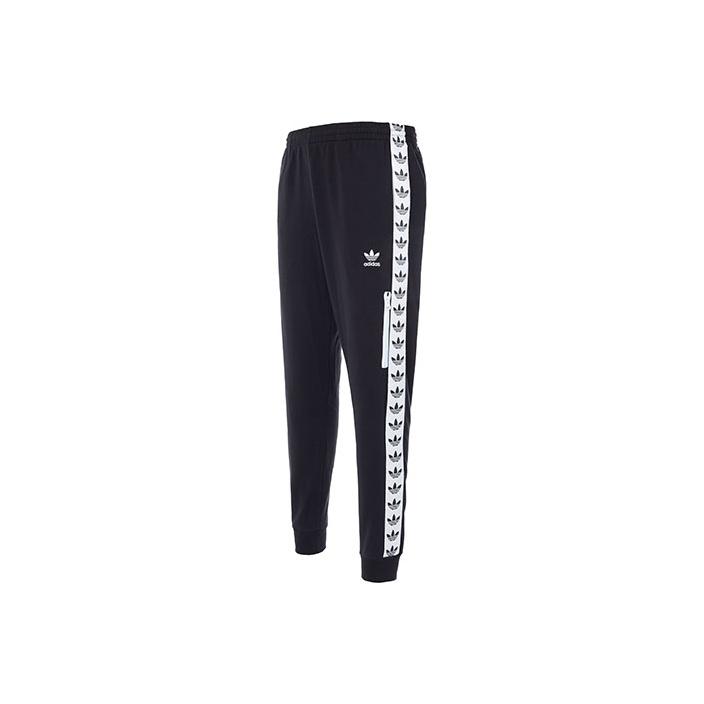 Adidas Men's Black Originals Trefoil Logo Casual Sports Joggers With Ribbed Cuffs, Autumn Edition Bottoms Dx4234 Cm