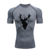 Abstract Print Men's Sports T-Shirt Training Fitness Compression Workout T-Shirt T-Shirt for Men