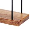 Napkin Holder Kitchen Table Metal Paper Napkin Storage Stand with Wooden Base Sturdy Tissue Holder Practical Dining Accessory