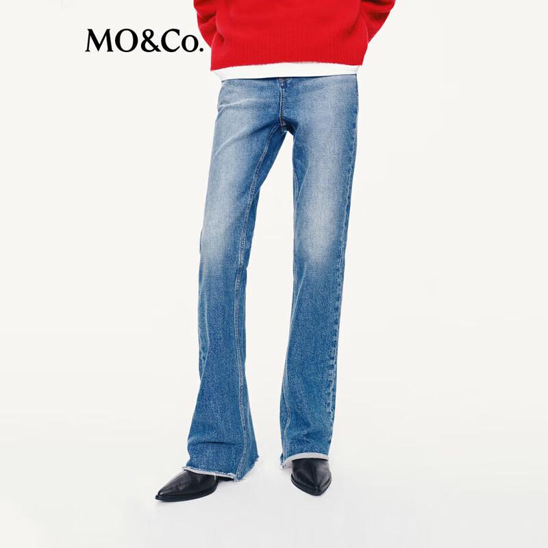 

MO&Co. Женские джинсы-клеш с градиентной стиркой L