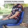 Portable Folding Seat Cushion,Outdoor Foldable Chair with Backrest Soft Sponge Cushion,Back Chair for Stadium and Beach.
