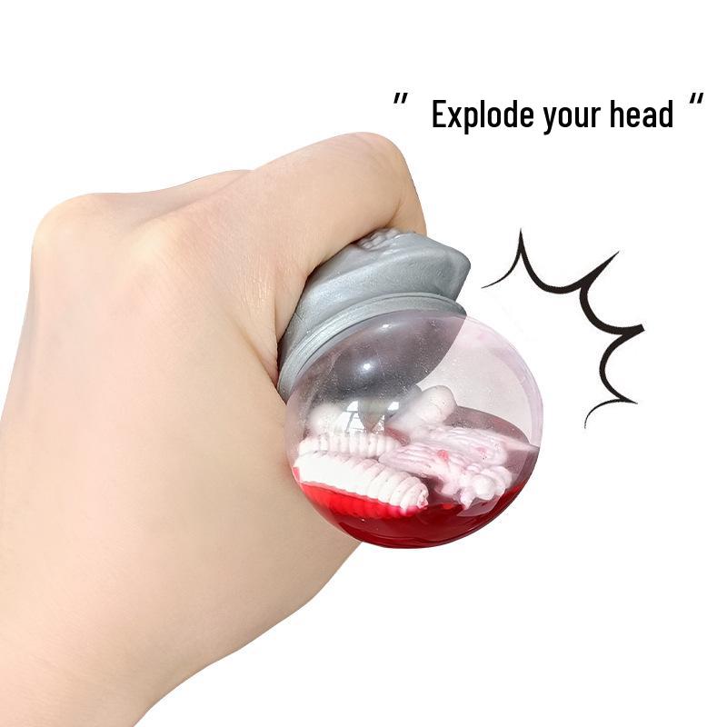 Ghost Skull Decompression Squeeze Toy – Stress-Relief Bug Eyeball