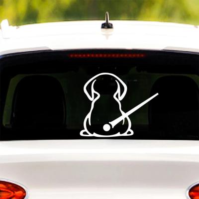Cute Cartoon Dog Rear Window Wiper Sticker - Funny Car Decoration