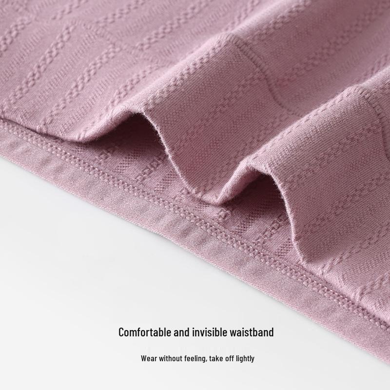 High-waisted Women's Plus Size Cotton Boyleg Panties with Tummy Control and Hip Lift