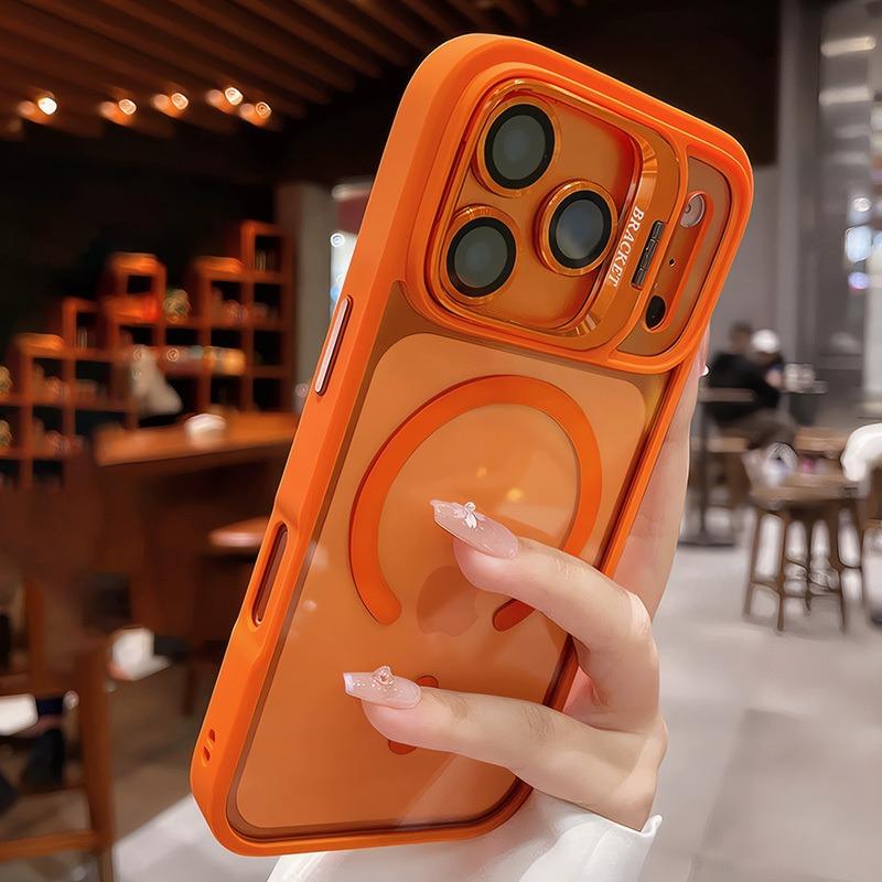 Camera Bracket for Magsafe Case for iPhone 17 Pro Max Lens Film Magnetic Clear Phone Cover for iPhone 16 15 14 13 Pro Max 17Pro