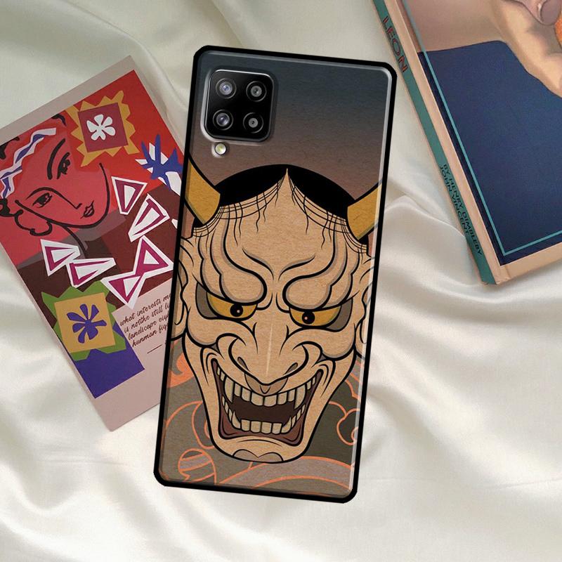 Samurai Oni Mask Case For Samsung Galaxy A33 A13 A36 A56 A23 A52 A32 A12 A54 A34 A14 A16 A26 A53 A15 A35 A55