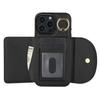 For iPhone 16 Pro Max Case RFID Blocking Wallet Kickstand Leather+TPU Phone Cover