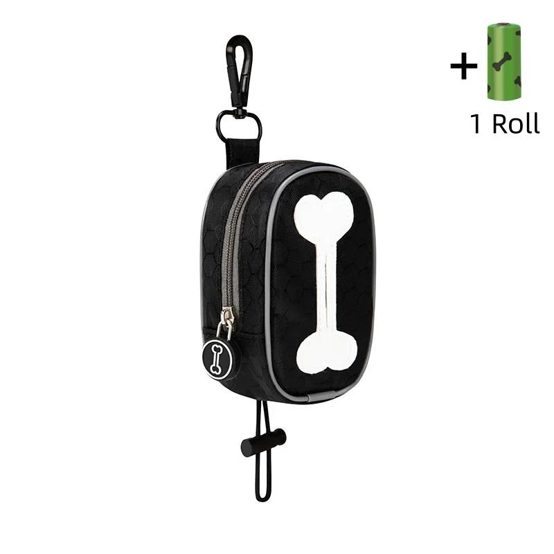 Fashion Dog Poop Bags Holder Fits Any Dog Leash Durable Large Capacity Pet Poop Bag Dispenser Container Training Pouch