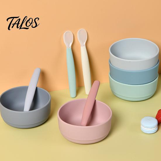 Baby Shower Gift for Infants Silicone Feeding Spoon, Soft Non Slip Training Utensil, Easy BPA Free Utensils Cleaning Complementary Spoon And Toddlers