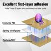 For Creality K2 PLUS PEI Build Plate Textured PEI 370x370 PEI Spring Steel Sheet Heated Bed For Creality k2 Plus Accessories