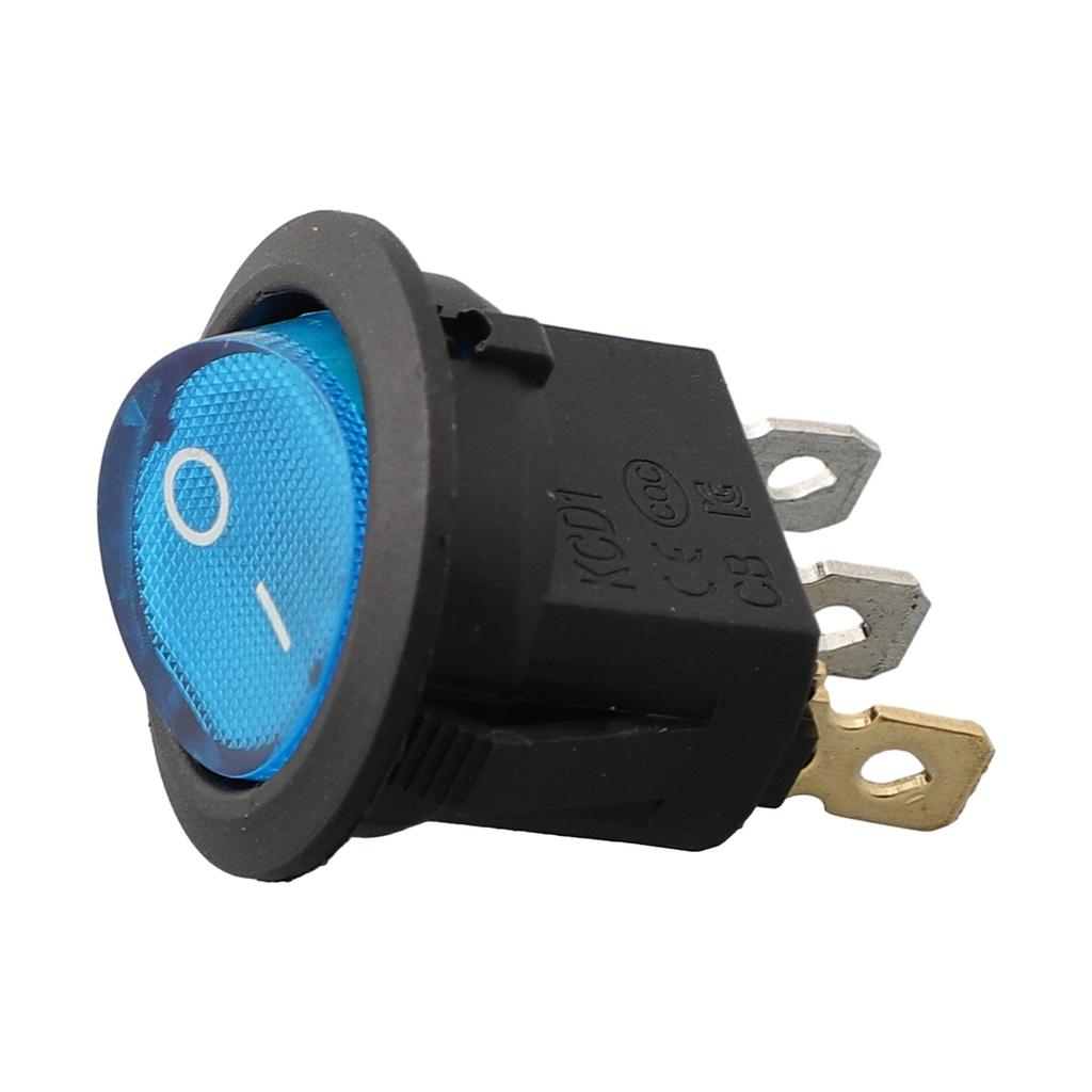 5Pcs 12V 20A Boat SPST Round On/Off Rocker Waterproof Switch Car Marine Auto