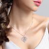 Cross Heart Mother-Child Necklace: Rhinestone Clavicle Chain Gift for Mother's Day