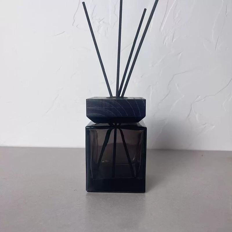 50ml Frosted Square Aroma Diffuser Glass Bottle for Home or Car Decoration