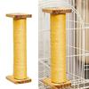 Sisal Cat Scratcher Pole Wear-resistant Non-Shedding Cat Scratching Column Hanging Vertical Cat Scratching Post for Cat Cage