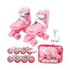 2 In 1 Roller Skates Pink Roller Skates for Kids Adults Girls Women Outdoor Indoor XS 27‑30 Size